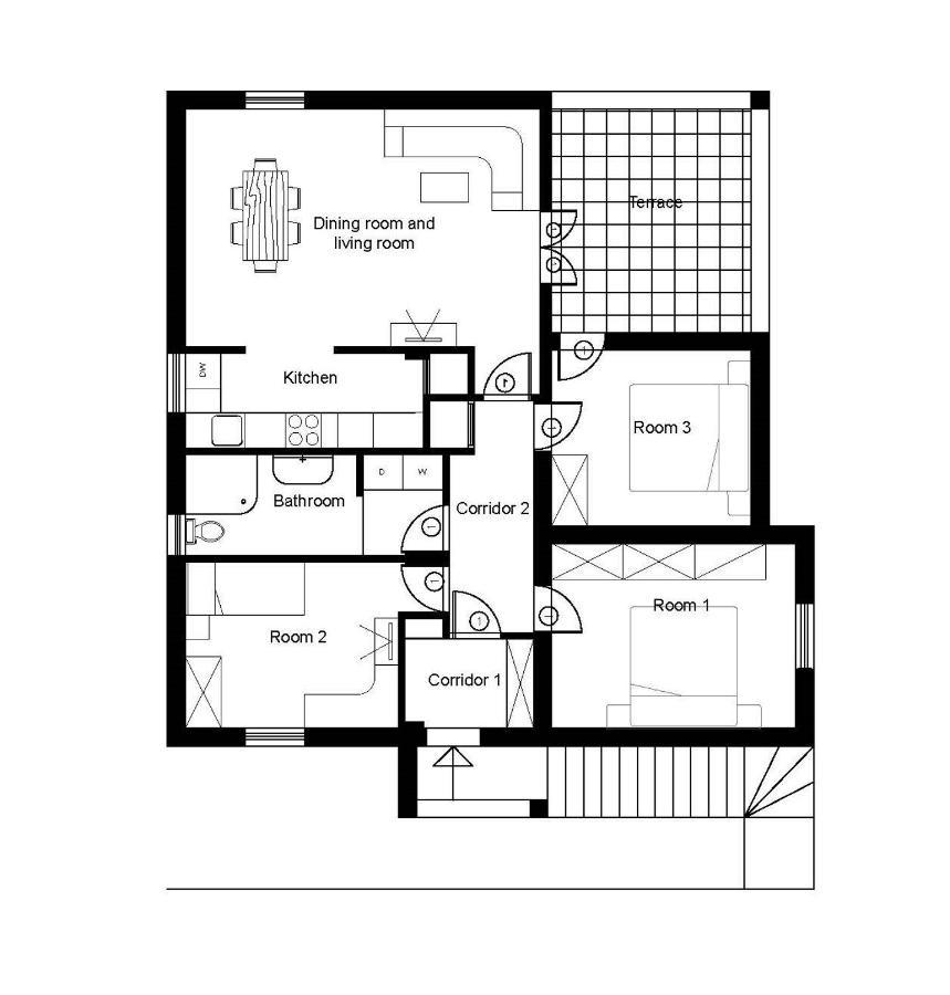 אומיסאליי Apartmani Beba מראה חיצוני תמונה